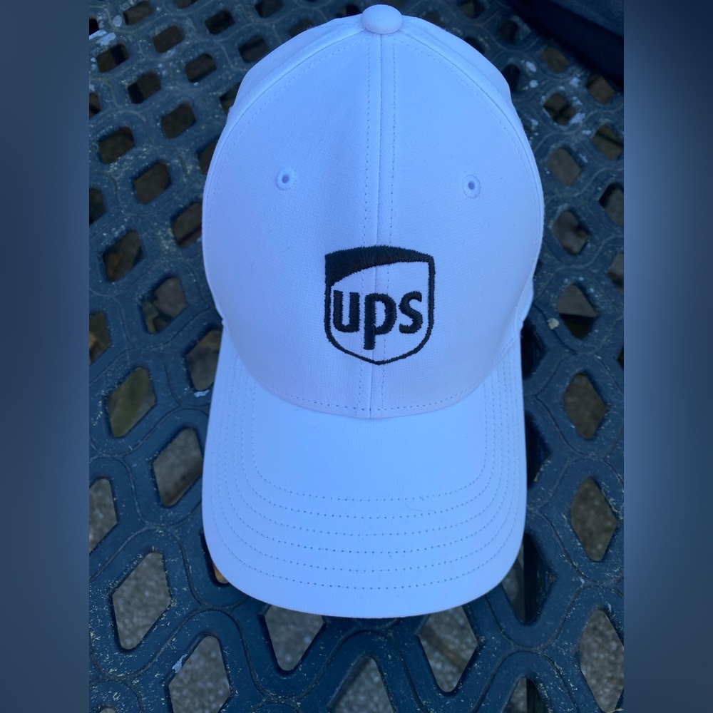 UPS White Baseball Cap Adidas